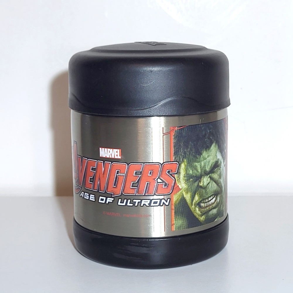 Thermos Marvel Avengers Age of Ultron Insulated Food Jar Hulk Iron Man Silver